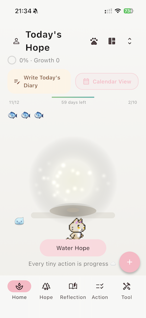 Hope Tree sakura cherry blossom theme with pink tones