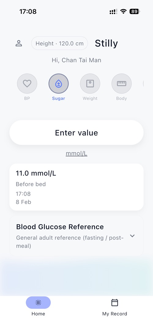 Latest Blood Glucose