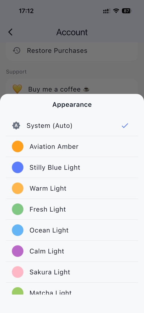 Appearance Settings